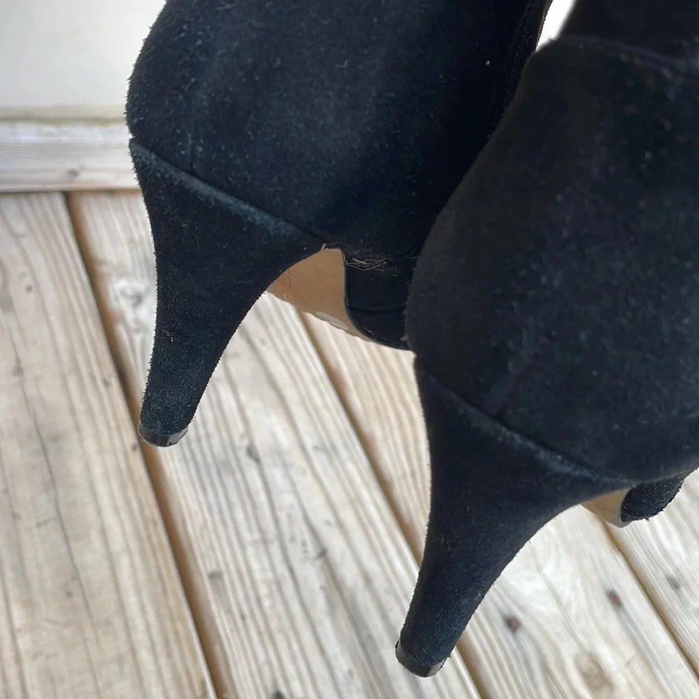 Vince Camuto Cherline Black Suede Over-the-Knee Boots Size 7.5
